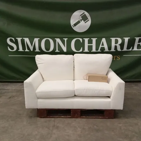 LEXI 2 SEATER SOFA, CREAM HOUSE PLUSH FABRIC