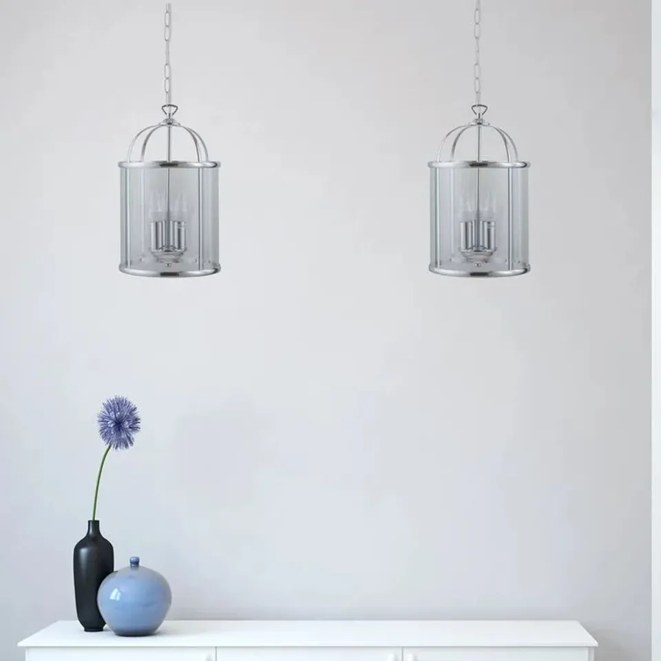 BOXED STRASBURG 3-LIGHT LANTERN PENDANT 