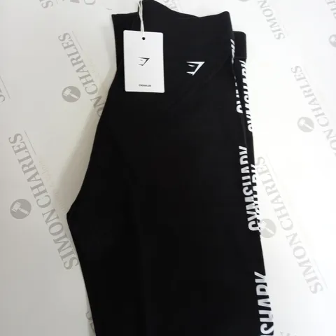 GYMSHARK COTTON GRAPHIC TAPE LEGGINGS SIZE S