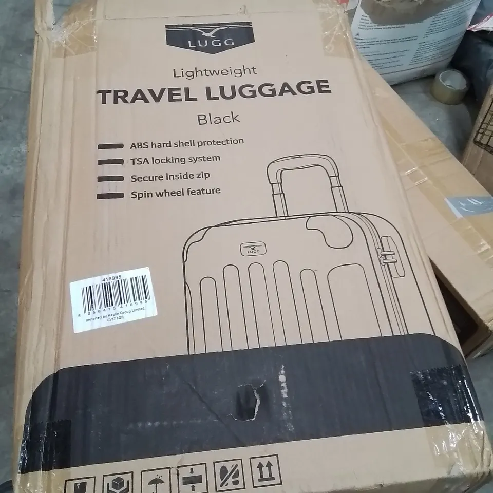 BOXED LUGG TRAVEL LUGGAGE BLACK