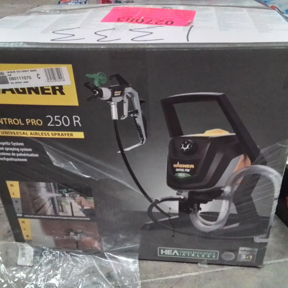 BOXED WAGNER CONTROL PRO 250 R UNIVERSAL AIRLESS SPRAYER