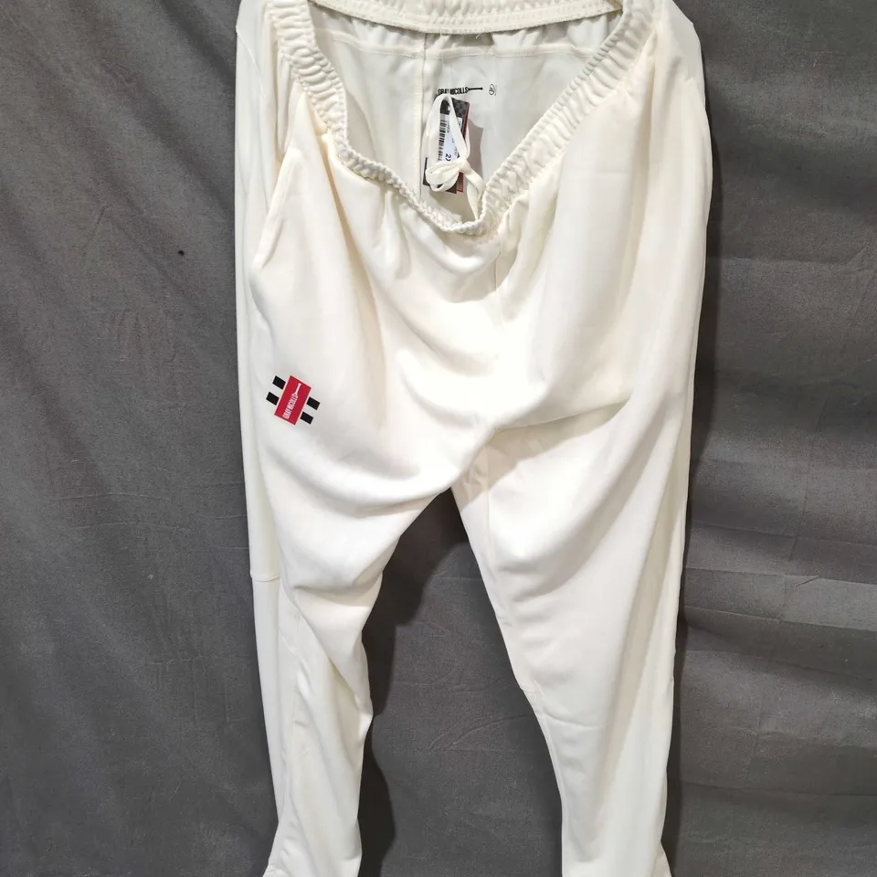 GRAY-NICOLLS IVORY CRICKET TROUSERS, SIZE 2XL