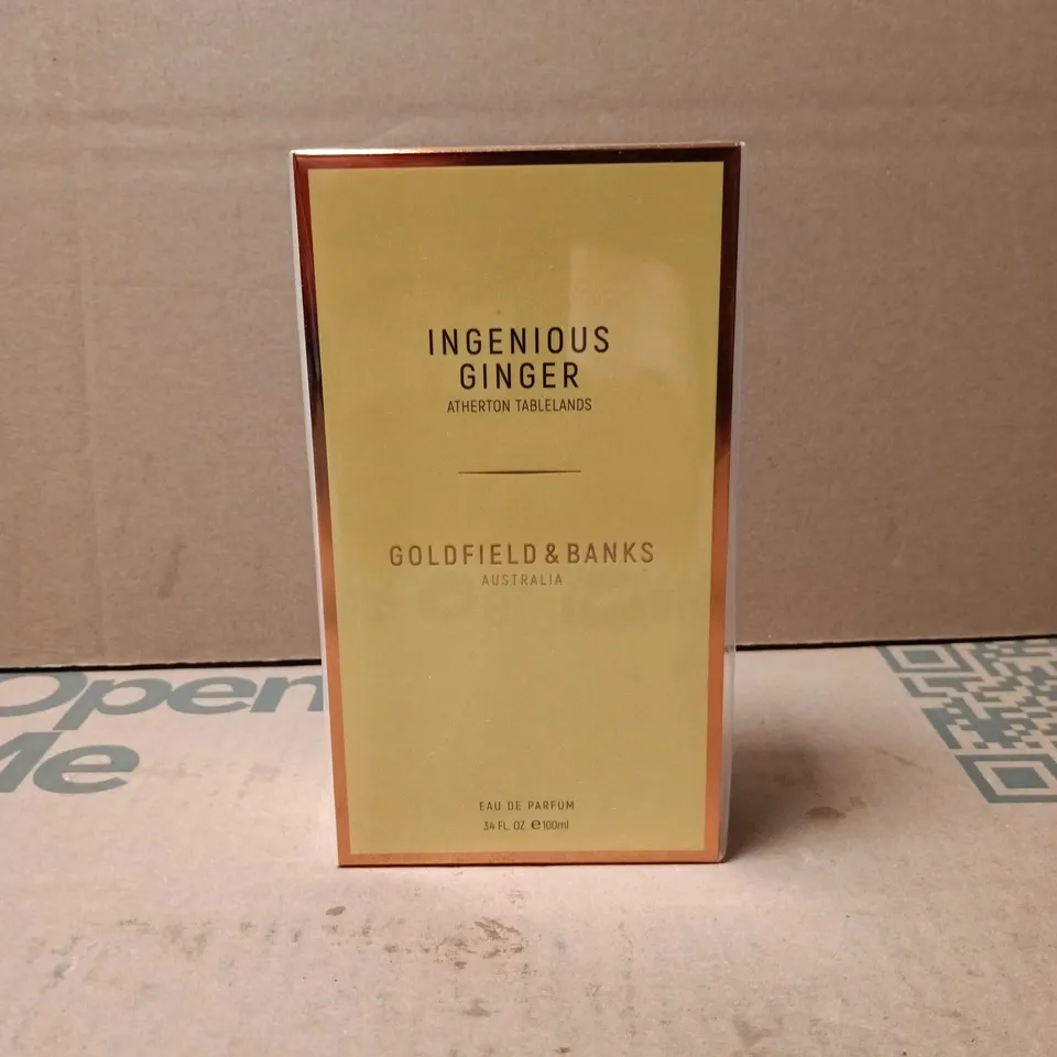 BOXED AND SEALED INGENIOUS GINGER GOLDFIELD AND BANKS AUSTRAILIA EAU DE PARFUM 100ML