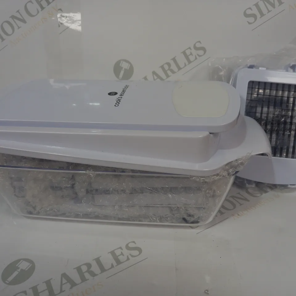 COOK'S ESSENTIALS CHOPPER 8 SLICE & DICE BLADES - WHITE