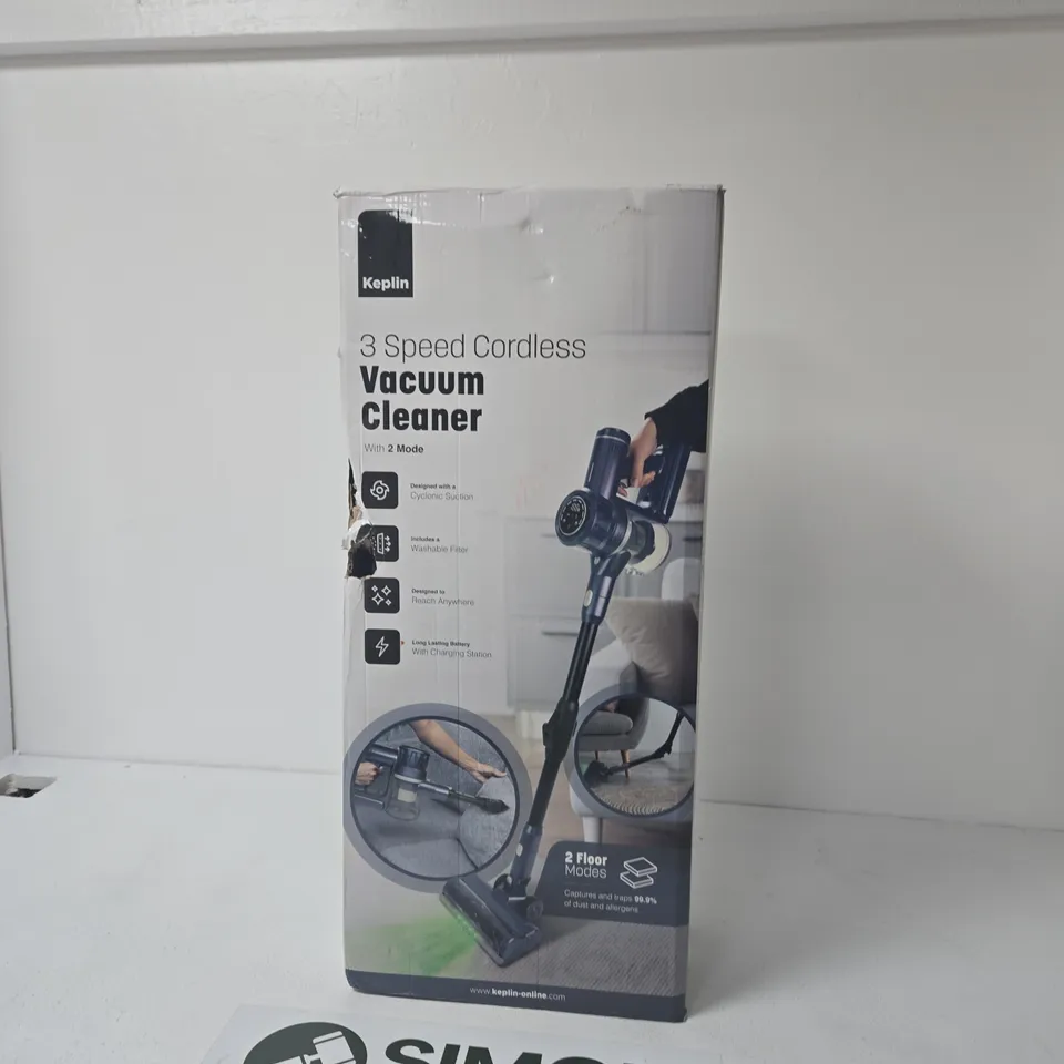 KEPLIN 3-SPEED CORDLESS VACUUM CLEANER