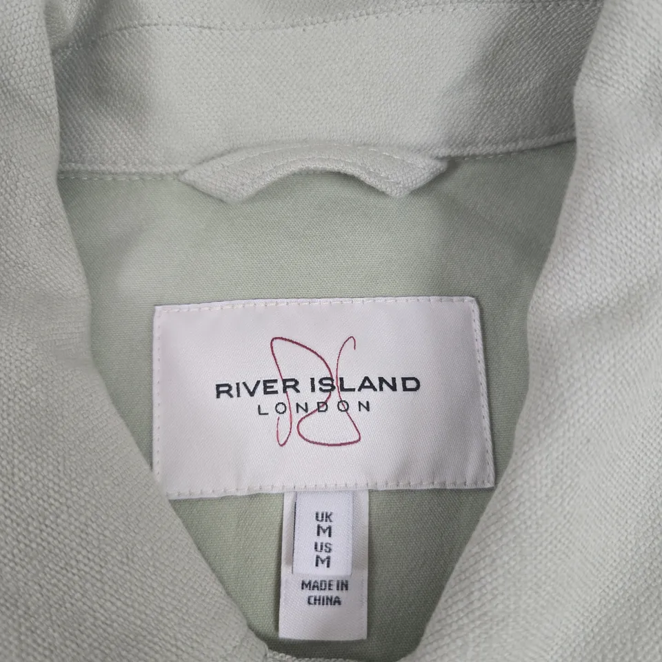 RIVER ISLAND LONDON LIGHTWEIGHT UTILITY JACKET – UK M