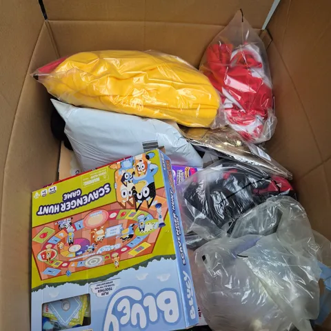 LARGE BOX OF ASSORTED TOYS AND GAMES