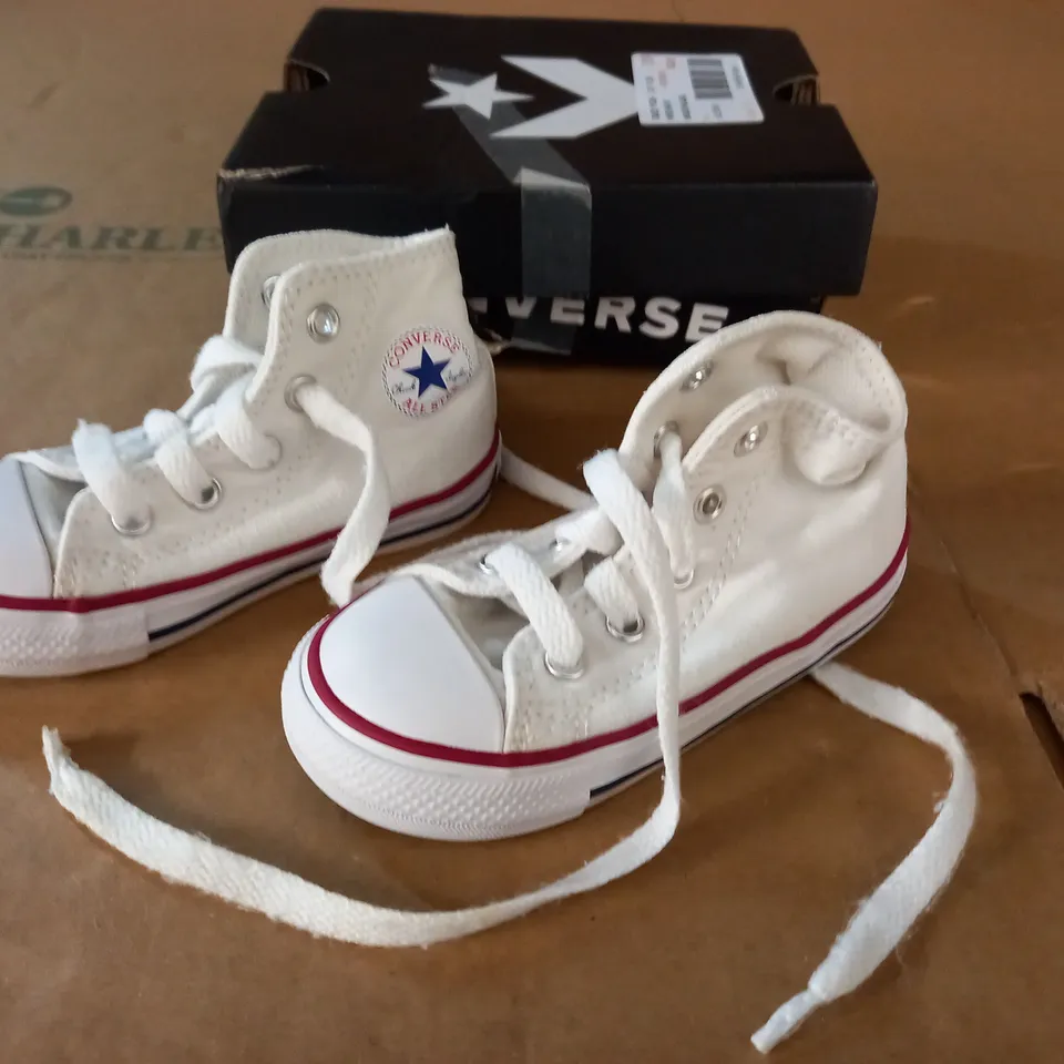 PAIR OF CONVERSE KIDS WHITE PUMPS