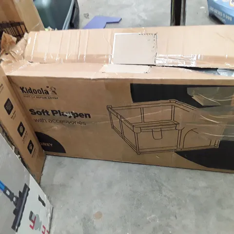 BOXED KEPLIN KIDOOLA SOFT PLAYPEN WITH ACCESSORIES GREY COLOUR 