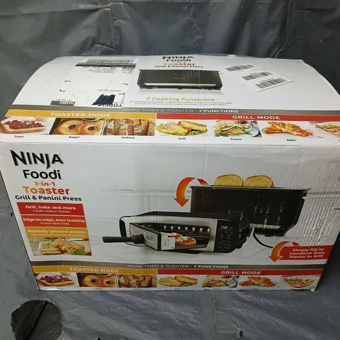 BOXED NINJA FOODI 3-IN-1 TOASTER, GRILL & PANINI PRESS ST200UK