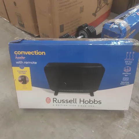 BOXED RUSSELL HOBBS 2KW DIGITAL TOUCH PANEL CONVECTION HEATER - BLACK