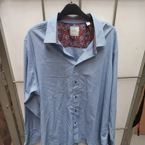 NEXT TAILORING BLUE MEN'S SHIRT – REGULAR FIT, NECK 18IN