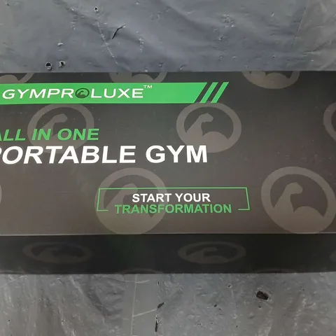 BOXED GYMPROLUXE ALL-IN-ONE PORTABLE GYM 