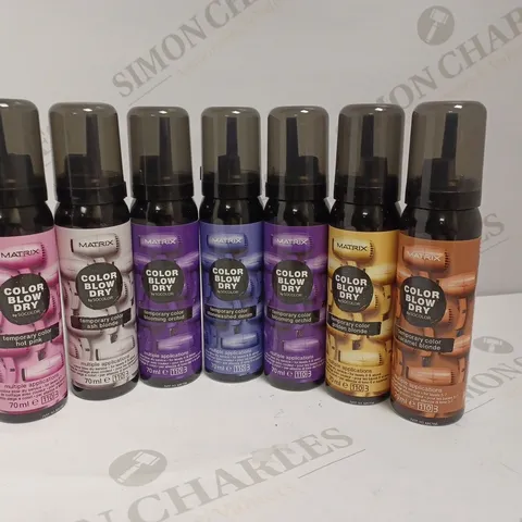 APPROXIMATELY 24 MATRIX MIXED BLOW DRY HAIR COLOUR SPRAYS 70ML