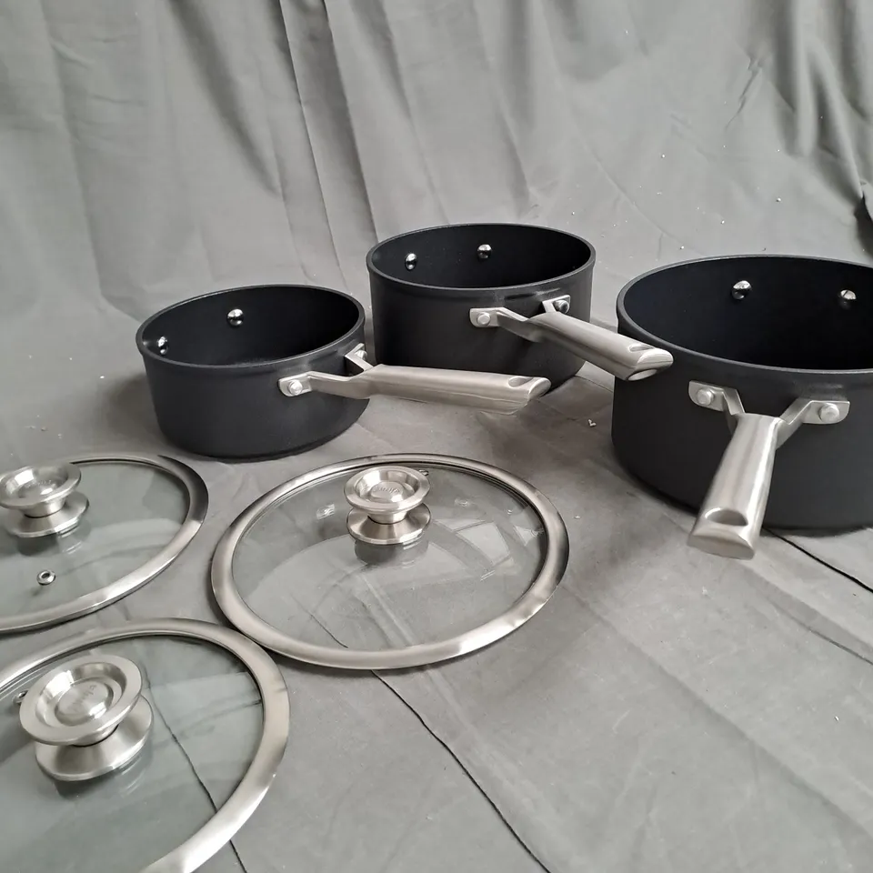 BOXED NINJA STACKABLE 5 PIECE COOKWARE SET C5500UK