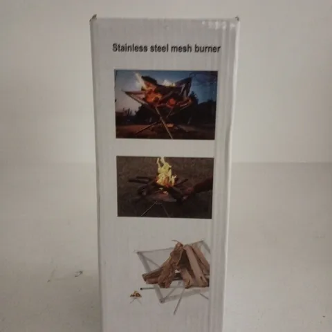 STAINLESS STEEL MESH BURNER – FIREPLACE ACCESSORY (BOXED)