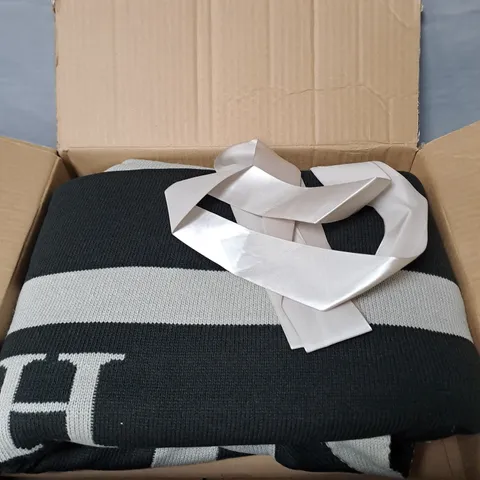 K BY KELLY HOPPEN SIGNATURE LOGO THROW