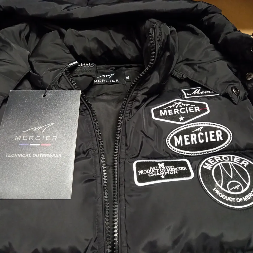 MERCIER BLACK PADDED COAT - XS