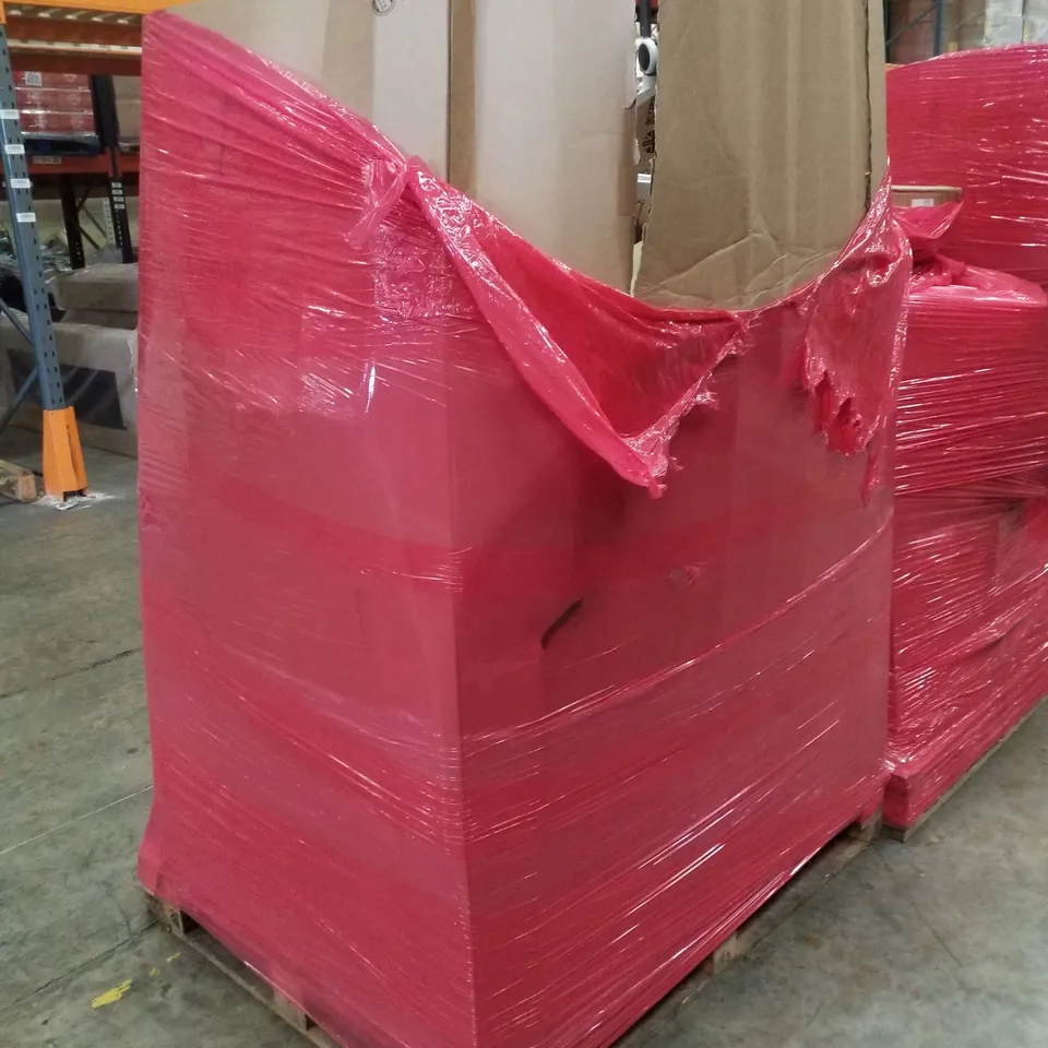 PALLET CONTAINING ASSORTED PRODUCTS INCLUDING OFFICE CHAIR, BABY PLAY MATS & BOOSTAPAK BACKPACK/CAR 