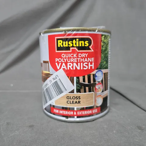 RUSTINS QUICK DRY POLYURETHANE VARNISH - GLOSS CLEAR (500ML)