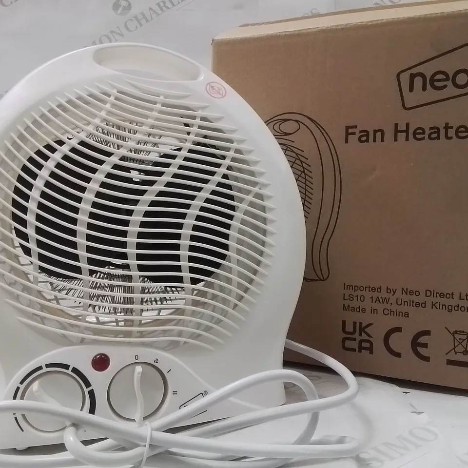 BOXED NEO FAN HEATER IN WHITE