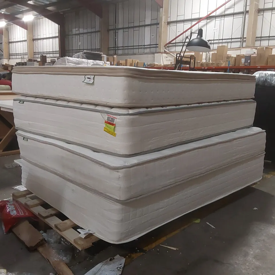 PALLET CONTAINING 4x ASSORTED UNBAGGED MATTRESSES 
