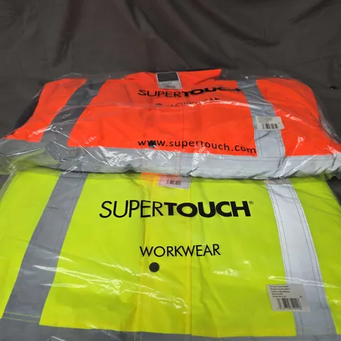 6 X SUPERTOUCH WORKWEAR HI-VIS JACKETS IN VARIOUS SIZES