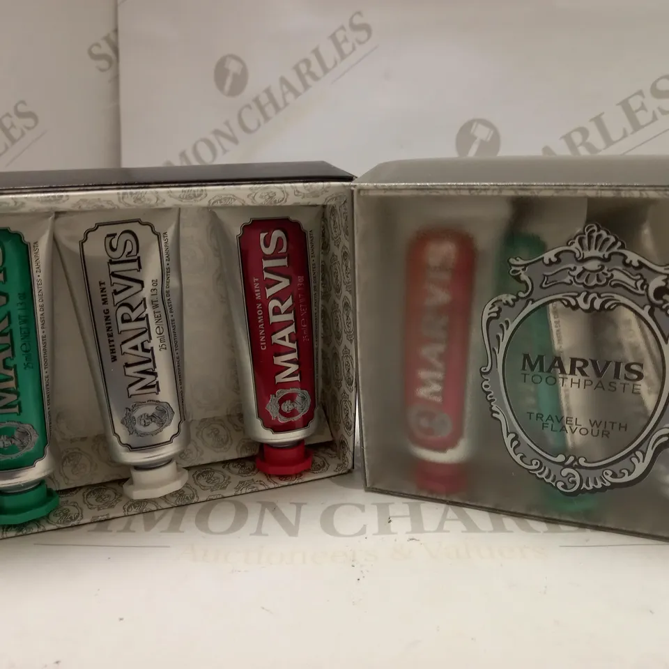 LOT OF 2 MARVIS TOOTHPASTE TRAVEL WITH FLAVOUR SETS