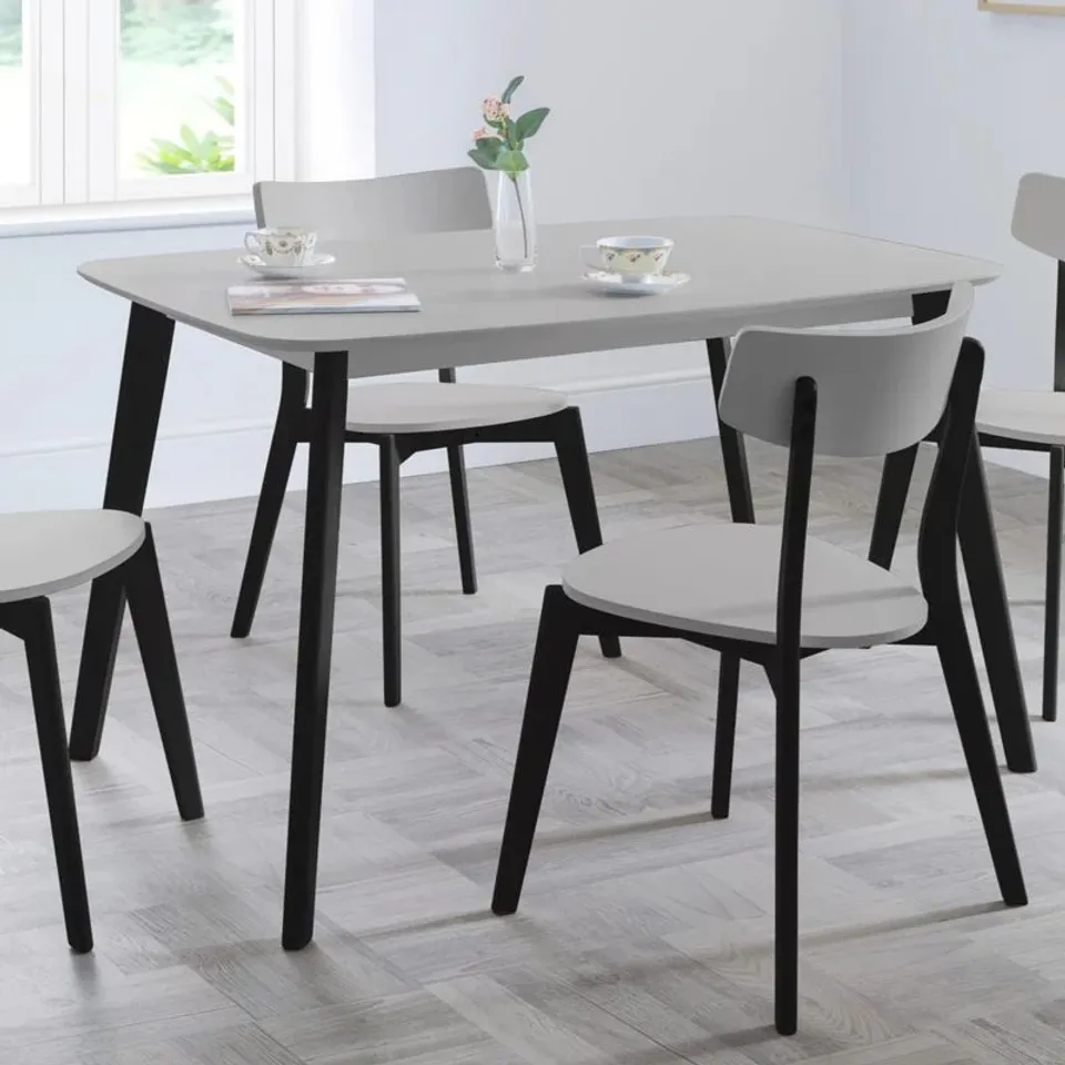 BOXED JULIAN BOWEN CASA RECTANGULAR DINING TABLE - GREY (1 BOX)