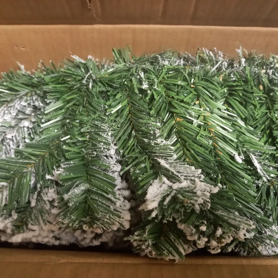 BOXED UNBRANDED SNOW PINE TREE GARLAND