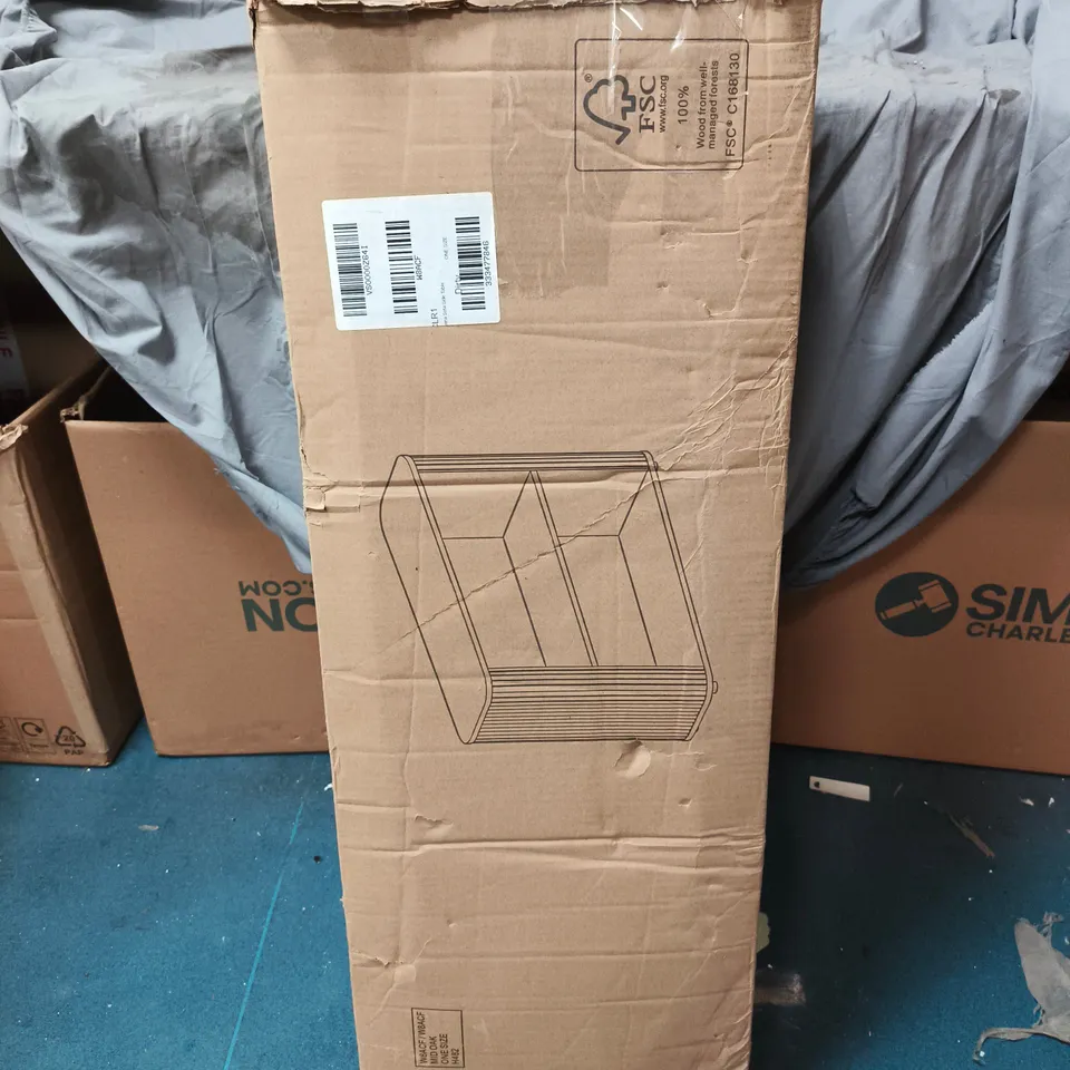 CARINA SOFA SIDE TABLE - MID OAK - COLLECTION ONLY