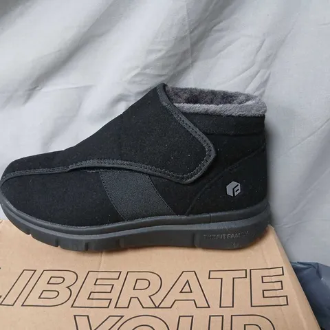 FITVILLE EASYTOP DIABETIC BOOTS V1 – MEN’S, UK 8.5, BLACK