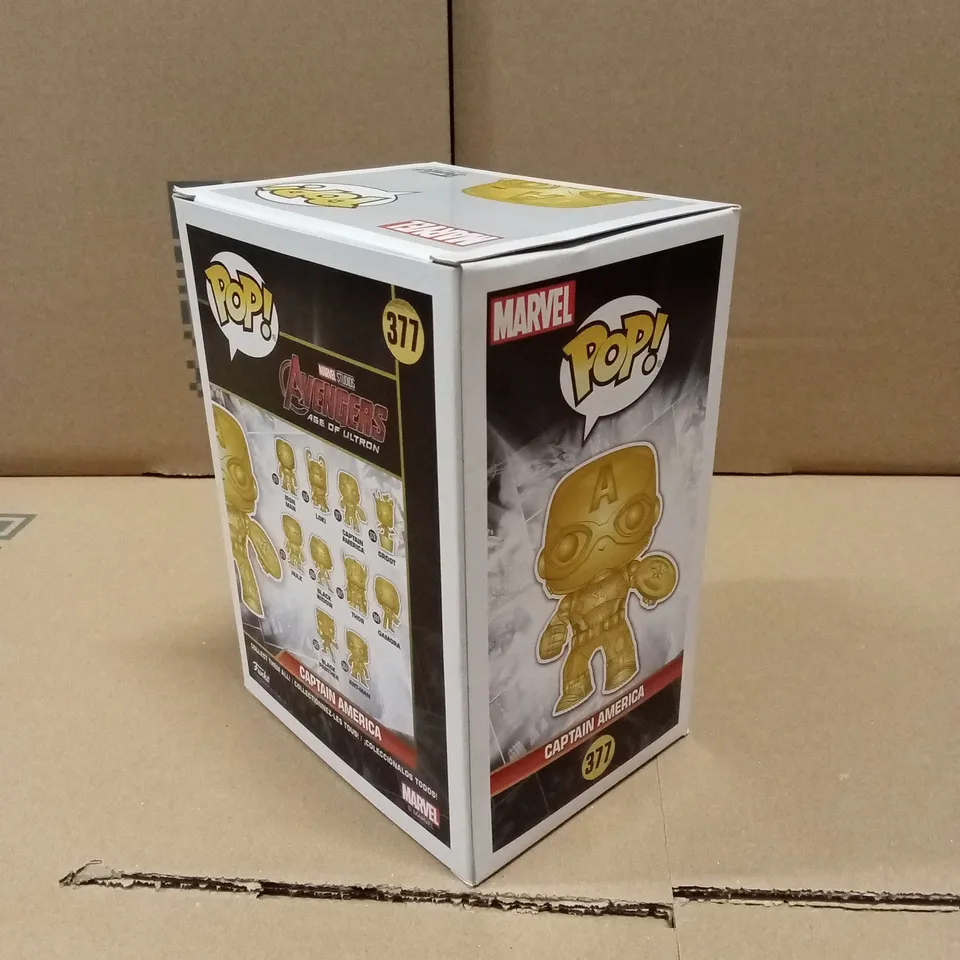 BOXED FUNKO POP MARVEL STUDIOS 377 CAPTAIN AMERICA 