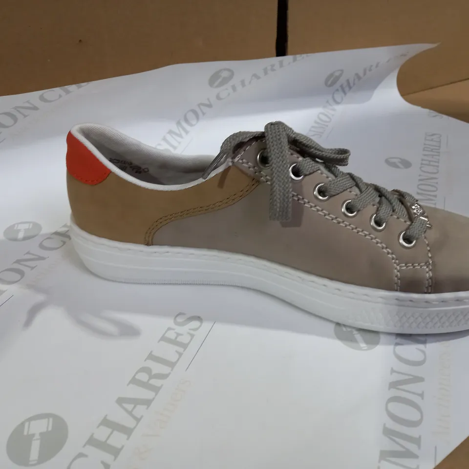 RIEKER SIDE ZIP GREY SHOE SIZE 6