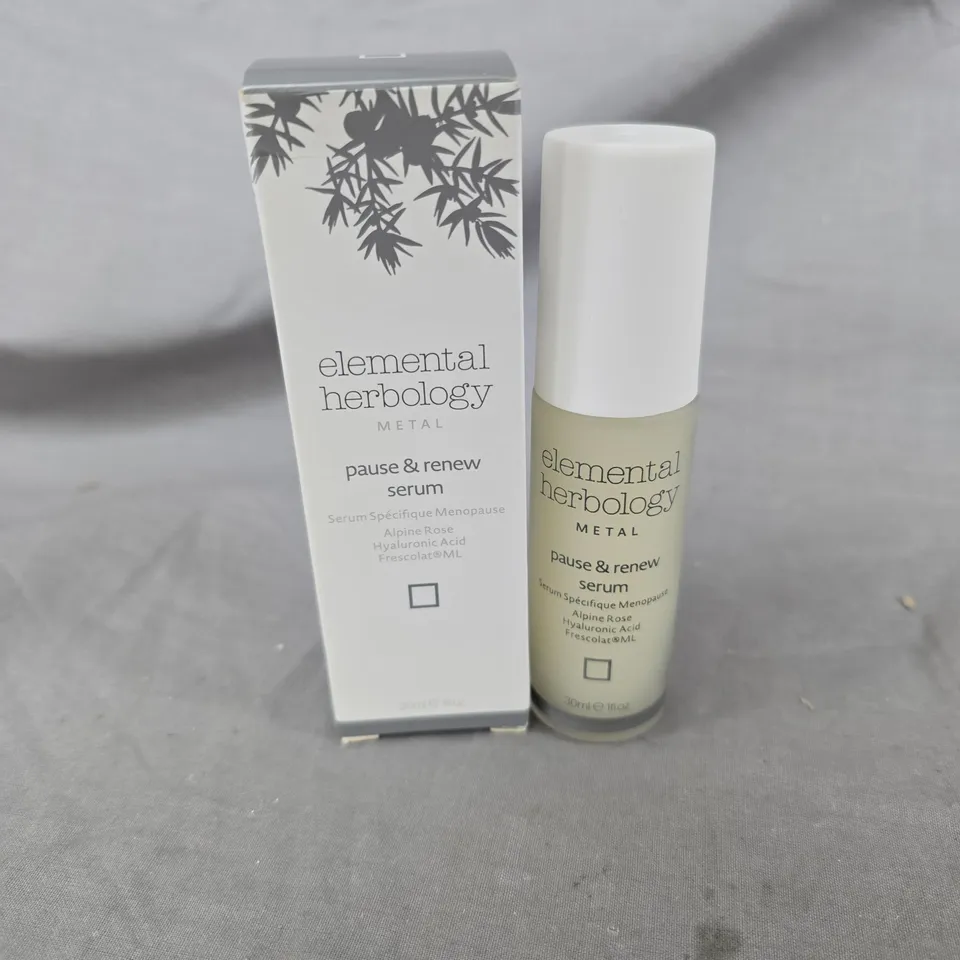 BOXED ELEMENTAL HERBOLOGY METAL PAUSE & RENEW SERUM (30ML)