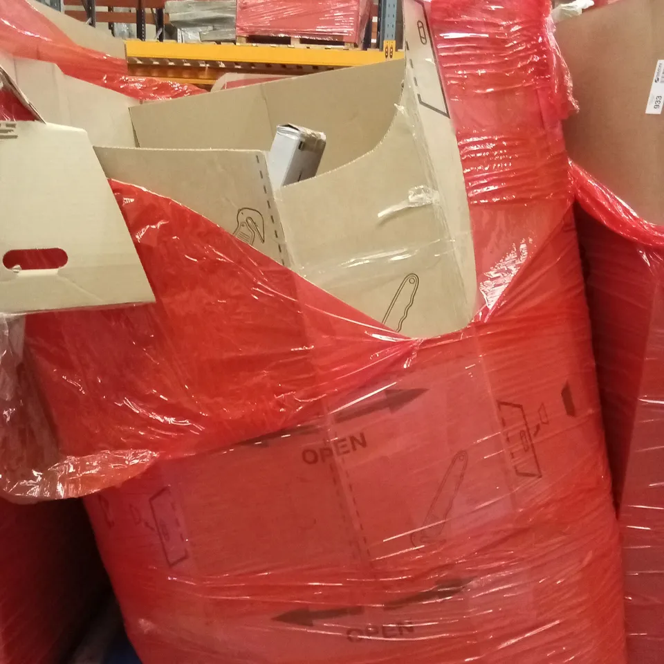 PALLET OF ASSORTED HOUSEHOLD GOODS AND PRODUCTS TO INCLUDE;ROLLER BLINDS,SOLAR PANEL, PHOTO FRAME