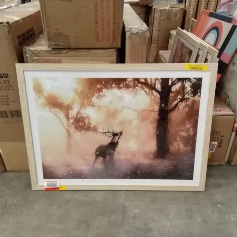 FRAMED SUNBATHED FORREST CALM ART PRINT