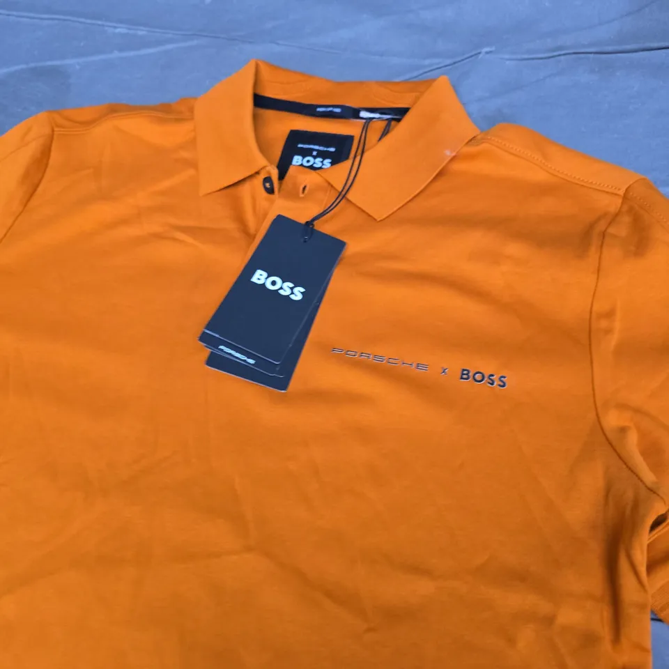 PORSCHE X BOSS ORANGE POLO SHIRT – SIZE SMALL