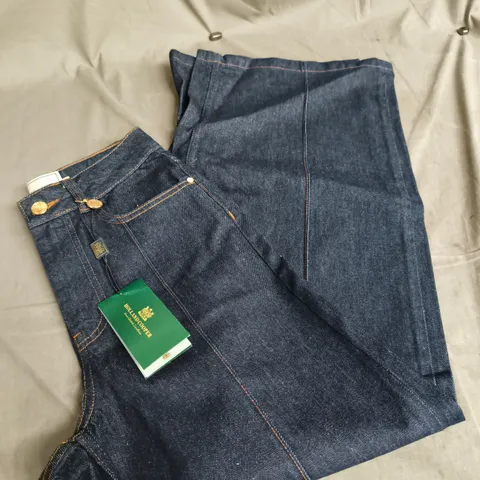 HOLLAND COOPER LILY WIDE LEG JEANS - CLEAN INDIGO, UK 6 (6S)