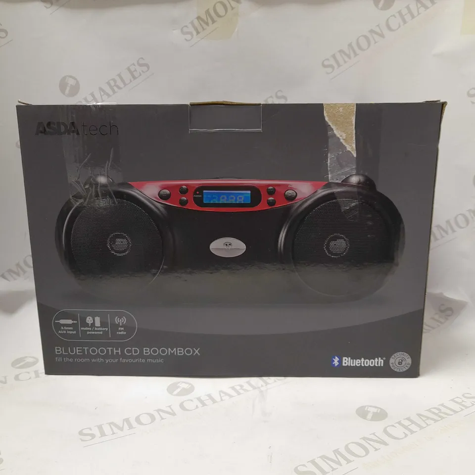 BLUETOOTH CD BOOMBOX 3.5MM AUX