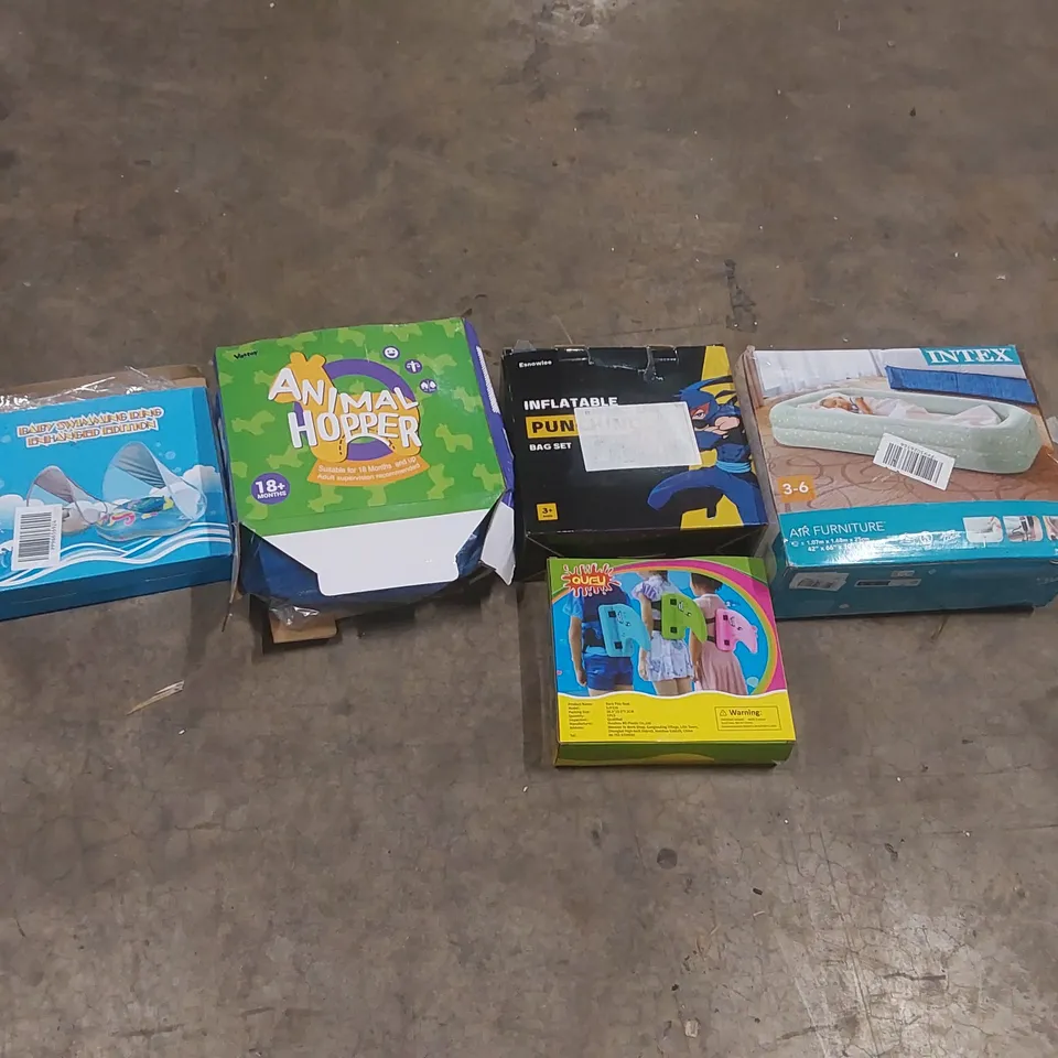 PALLET CONTAINING A LARGE QUANTITY OF ASSORTED HOSE PIPES, POOL INFLATABLES ECT