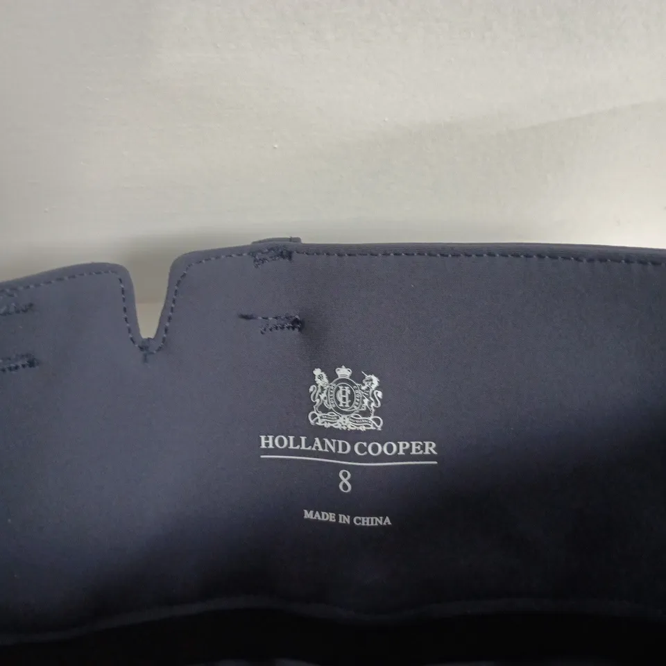 HOLLAND COOPER NAVY TROUSERS - UK 8, MADE IN CHINA, TAG ATTACHED