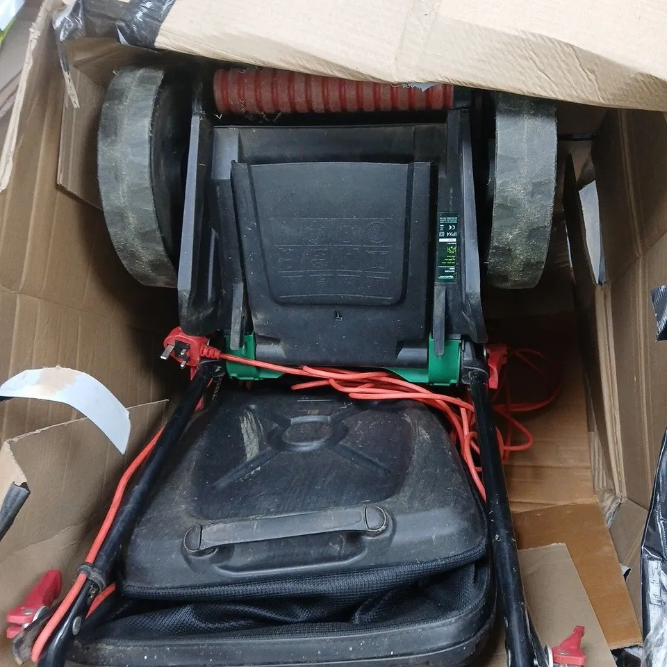 GARDEN POWER TOOL ON WHEELED FRAME – BOXED 