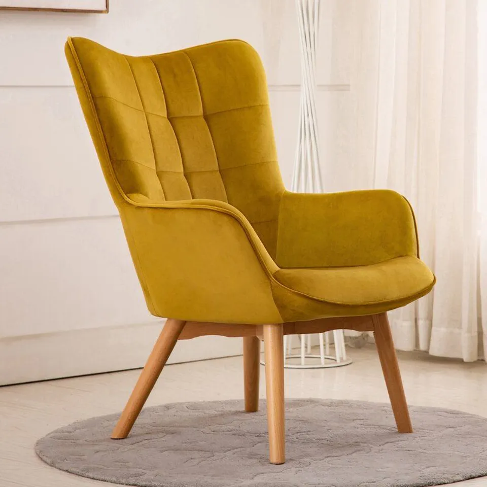 HELZER LOUNGE CHAIR - YELLOW 