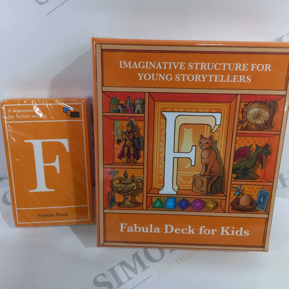 TWO SEALED FABULA DECKS INCLUDING ONE FOR CHILDREN AND ONE FOR FICTION WRITERS
