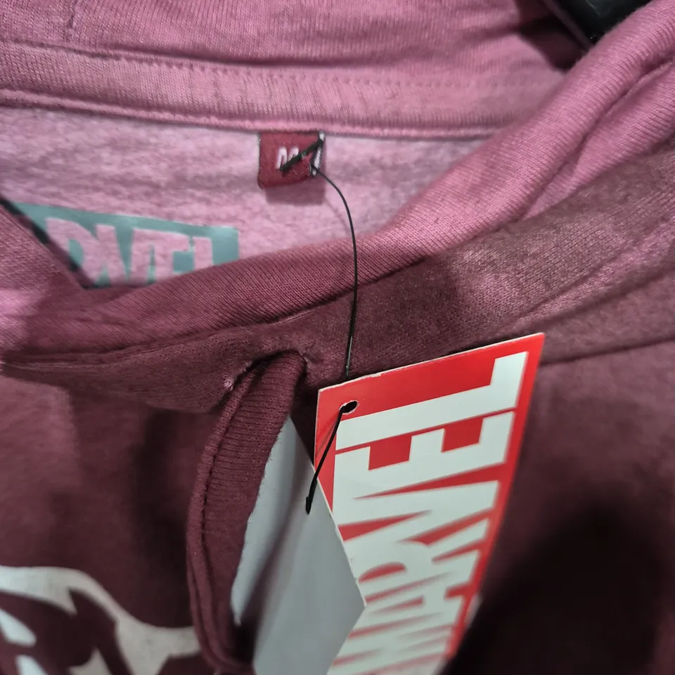 MARVEL HOODIE – MAROON, SIZE M