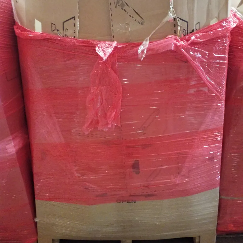 PALLET CONTAINING ASSORTED PRODUCTS INCLUDING DEHUMIDIFIER, ARCHED WALL MIRROR, SUITCASE & COFFEE DREG BUCKET