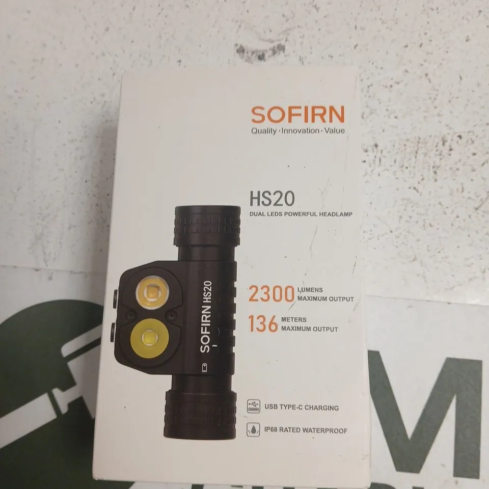 SOFIRN HS20 HEADLAMP – DUAL LEDS, 2300 LUMENS, USB-C CHARGING, IP68 WATERPROOF
