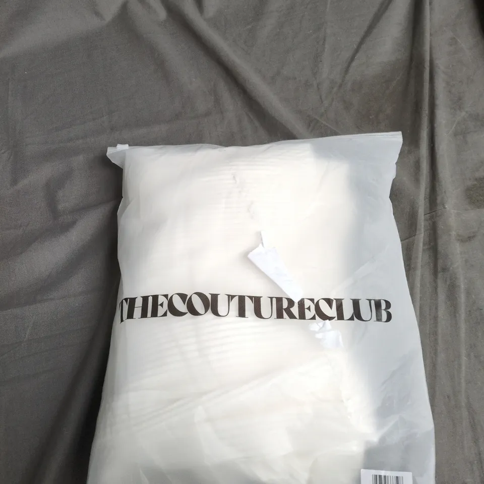 THE COUTURE CLUB PLISSE TROUSERS – CREAM, UK 8