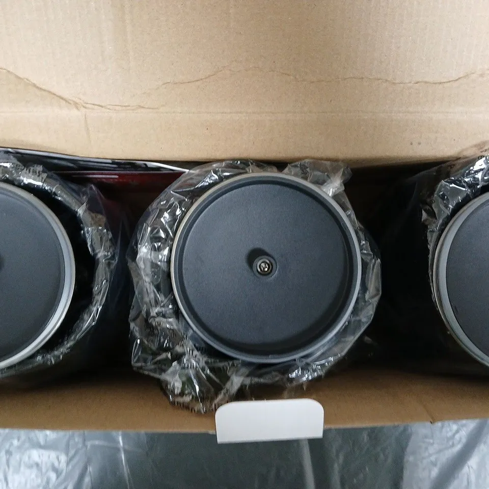BOXED SWANN ELEGANCE SET OF 3 CANISTERS IN BLACK 